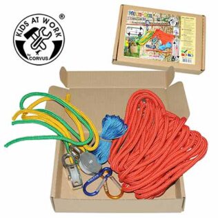 Juego de cuerdas y poleas – Kids at Work