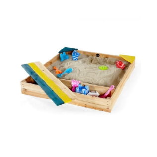 Arenero de madera con cajón de almacenamiento