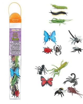 Tubo 14 miniaturas de insectos y otros invertebrados. Safari