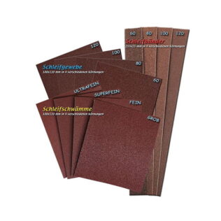 Papel de lija para madera y piedra de jabón (juego de diferentes granos) – Kids at Work