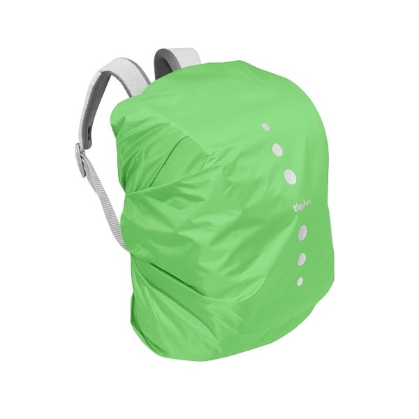 funda impermeable playshoes para mochila de excursion - color verde fluor