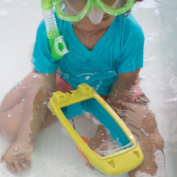 Visor acuático, con fondo transparente de triple aumento - Amphibia Kids