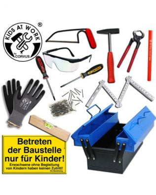 KIT de herramientas y caja metálica – Kids at Work