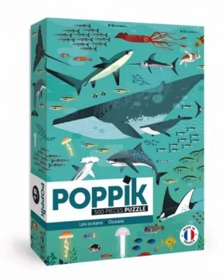 Puzzle 500pc «Animales marinos» – Poppik