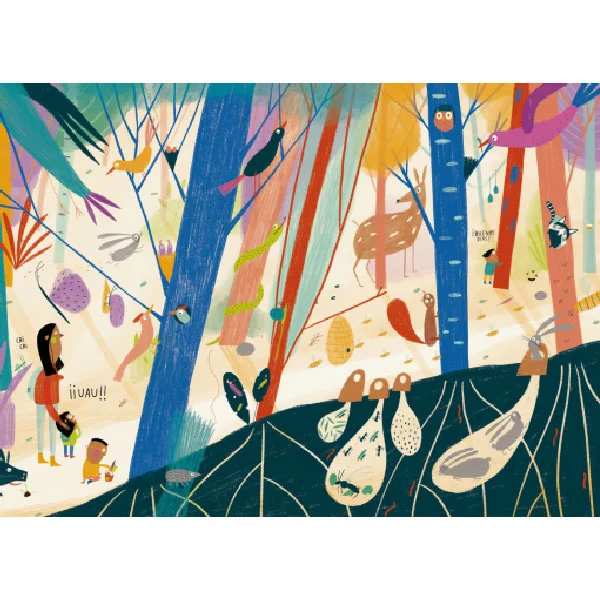 album ilustrado de mariona tolosa sisteré: un paseo por el bosque