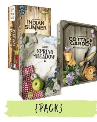 Pack 3 juegos de mesa – Uwe Rosenberg: Cottage Garden – Indian Summer – Spring Meadow