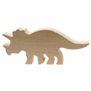 Madera de tilo para talla – Figura Triceratops – Kids at Work