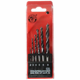 Brocas para madera (juego de 6 ud. 2 – 8 mm)- Kids at Work