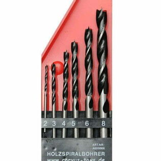 Brocas para madera (juego de 6 ud. 2 – 8 mm)- Kids at Work