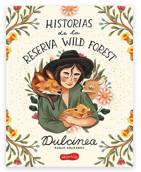portada del libro de paola calasanz (dulcinea) de historias de la reserva wild forest
