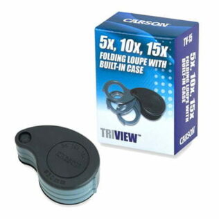 Triple lupa de bolsillo 5x10x15x TriView- Carson