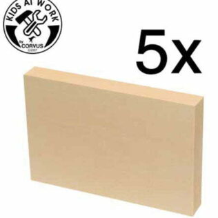 Madera de tilo para talla – 5 piezas tamaño A6 – Kids at Work
