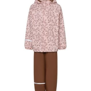 Conjunto impermeable con forro polar CeLaVi Recycled – Flores