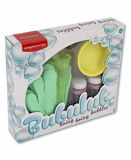 kit para hacer pompas de jabón con guantes para que no exploten