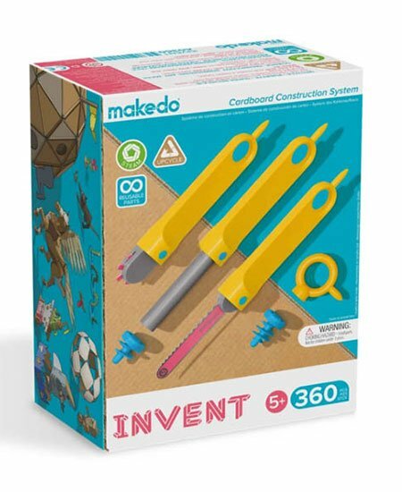 invent kit de 260 piezas para construcción con cartón - Makedo