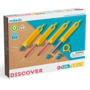 Discover kit para construcciones en cartón (126 piezas) – Makedo