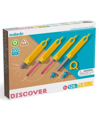 Discover kit para construcciones en cartón (126 piezas) – Makedo