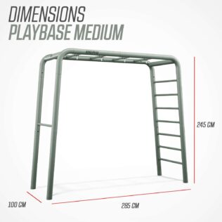 PlayBase Medium + columpio y trapecio – BERG