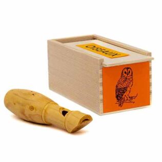 Reclamo para aves artesano en madera carabo comun