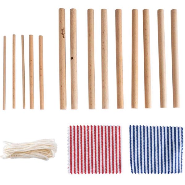 piezas del kit para construir tu propia balsa de madera