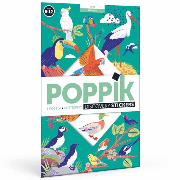 Poppik poster de pegatinas de aves