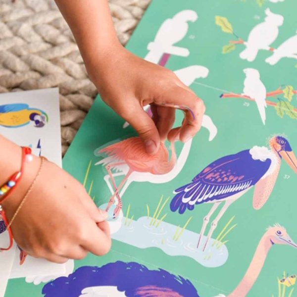 Poppik poster de pegatinas de aves