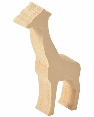 madera de tilo para tallar figura jirafa
