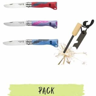 Pack – Navaja Opinel Outdoor Junior & Chisquero