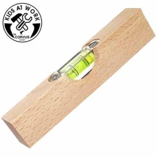 Nivel de burbuja de madera 15cm – Kids at Work
