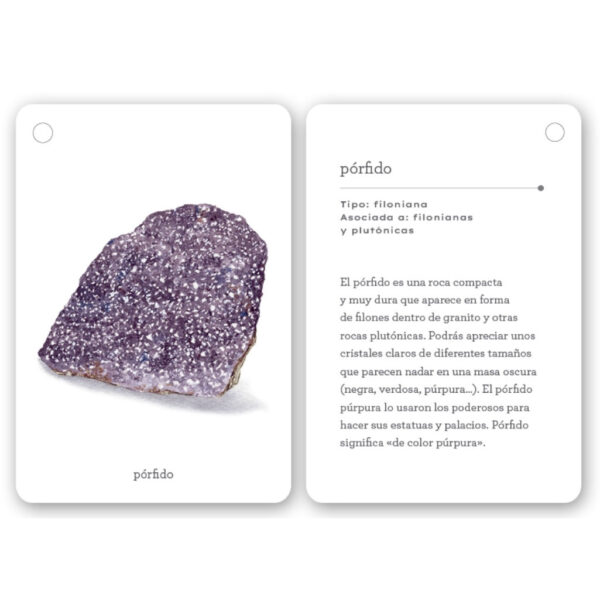 tarjetas para identificar rocas fijate rocas mtm