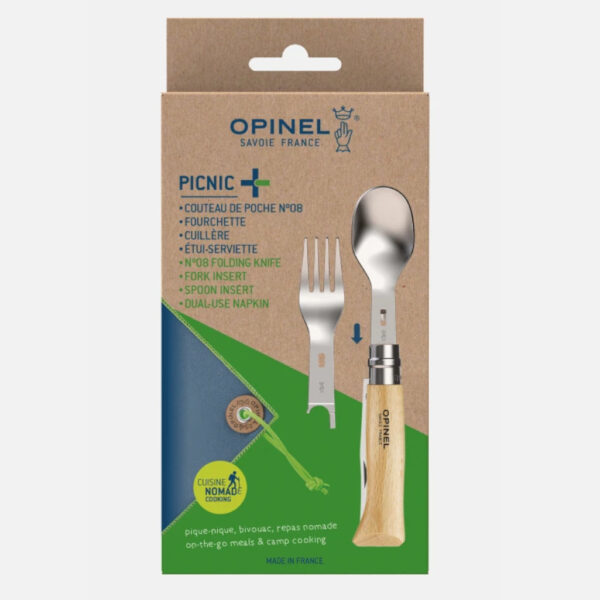 CONJUNTO DE PICNIC OPNIL: SERVILLETA, NAVAJA TENEDOR Y CUCHARA