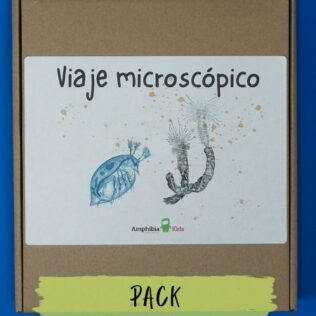 Pack «Viaje microscópico» | Microscopio 250x – Libro – Microscopio – Accesorios
