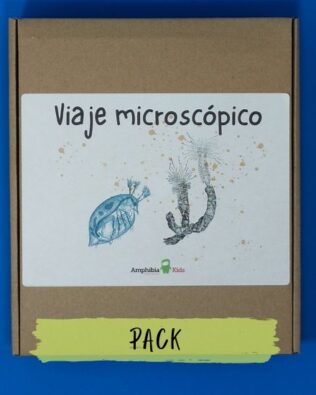 Pack «Viaje microscópico» | Microscopio 250x – Libro – Microscopio – Accesorios