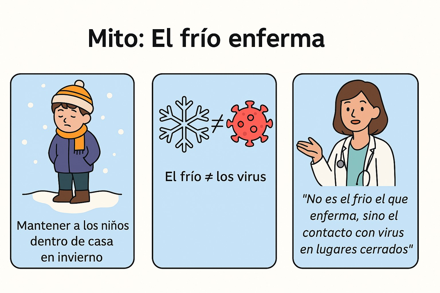 Infografía por qué enfermamos en invierno - vitamina frío