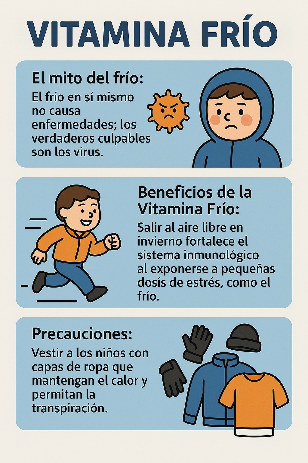 Mito del frío y enfermedades - vitamina frío