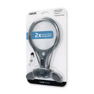 Lupa manos libres con LED COB Carson AS-70 | Serie Lume 2x con lente de 115mm, cómoda y de alta claridad
