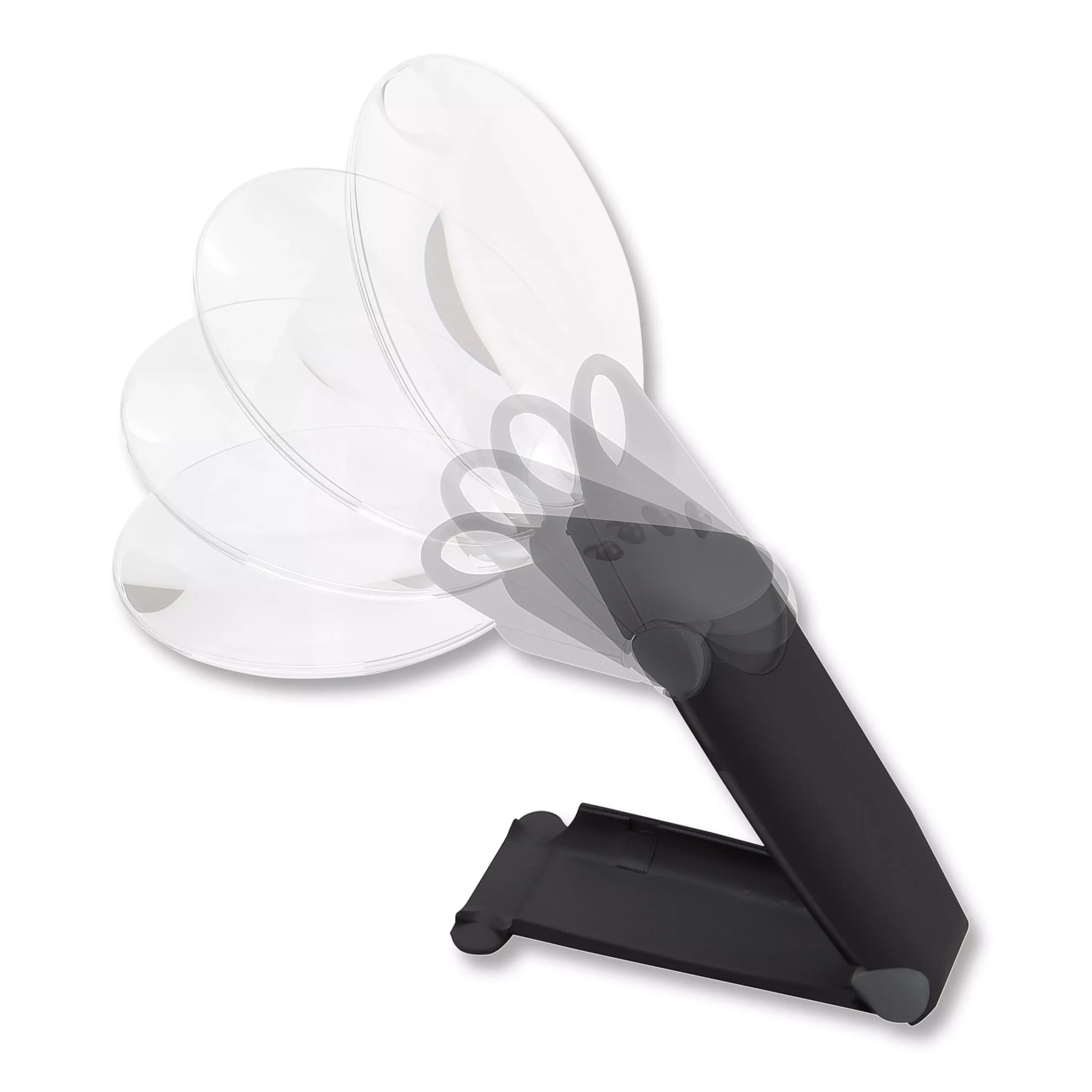 Lupa de mano y manos libres Carson FH-25 | Serie FreeHand™ 2,5x + Spot 5,5x | Lente de 89mm iluminada LED y con soporte para manos libres - Imagen 3