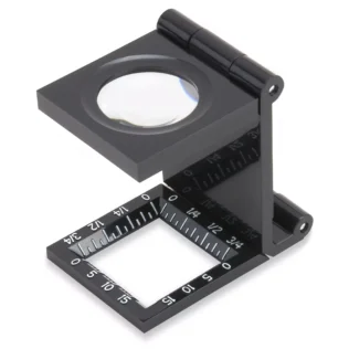 Lupa cuentahílos 6,5x Carson LinenTest LT-20 | Con lente de 20mm de diámetro y funda