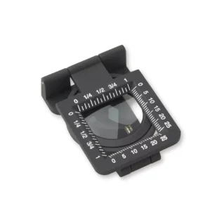 Lupa cuentahílos 5x de metal Carson LinenTest™ LT-80 | Con lente de cristal de 30mm de diámetro y funda