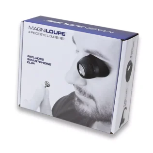 Set de lupas relojero Carson ML-20 | Serie MagniLoupe con 4 lentes intercambiables (4,5x / 6,5x / 8x / 13x) y adaptador para smartphone