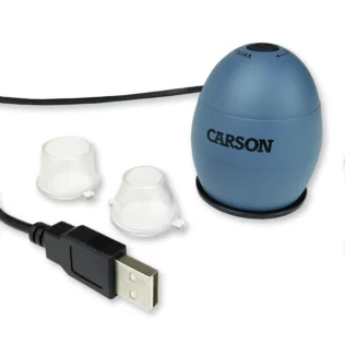 Microscopio digital USB Carson MM-500 | Serie Zorb™ 81x con iluminación LED, captura de fotos y videos y amplia compatibilidad