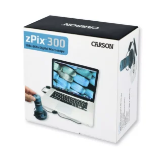 Microscopio digital USB Carson MM-940 | Serie zPix™ 86x-457x con zoom, iluminación LED y captura de fotos y videos